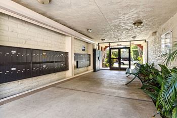 Package Lockers and Mailboxes at Parkview Terrace Apartments, Sherman Oaks, CA, 91423